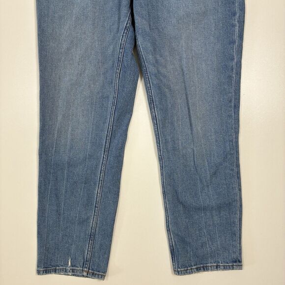 Abercrombie & Fitch Women's Blue Jeans Size 26/2 The Mom High Rise Curve Love - Picture 3 of 14